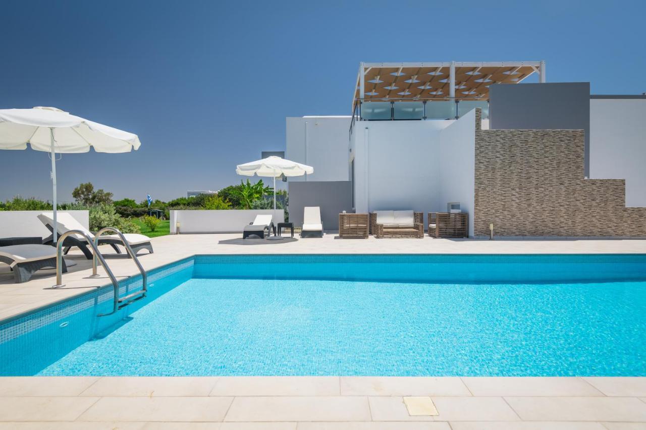 Asteria Pearl Villa 2 With Rooftop Jacuzzi Tigaki Exterior foto