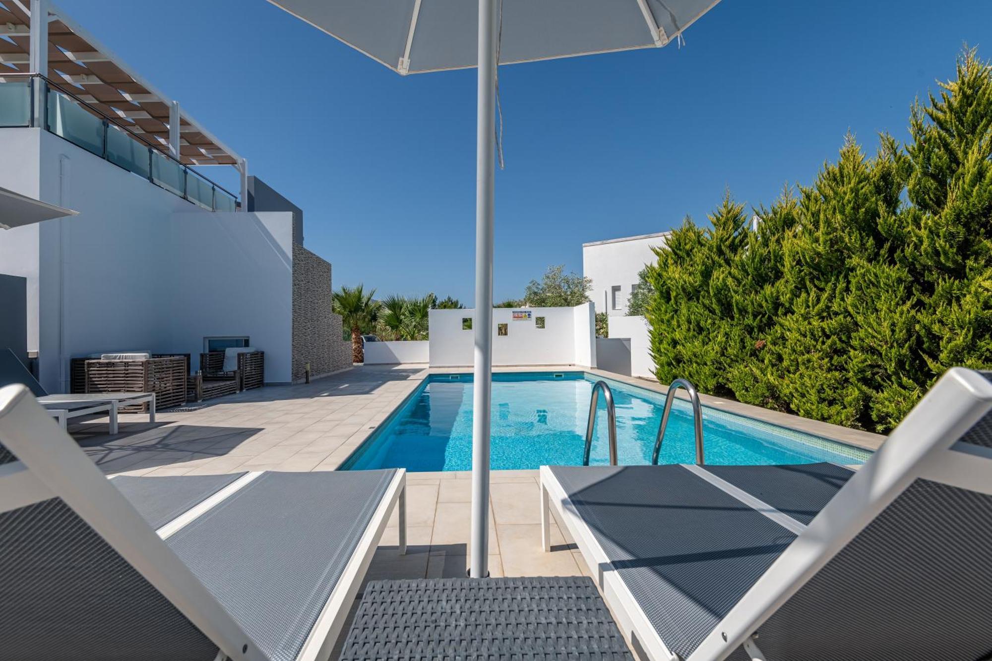 Asteria Pearl Villa 2 With Rooftop Jacuzzi Tigaki Exterior foto