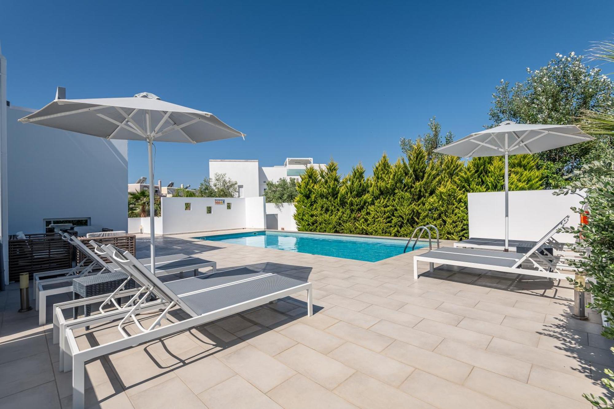 Asteria Pearl Villa 2 With Rooftop Jacuzzi Tigaki Exterior foto